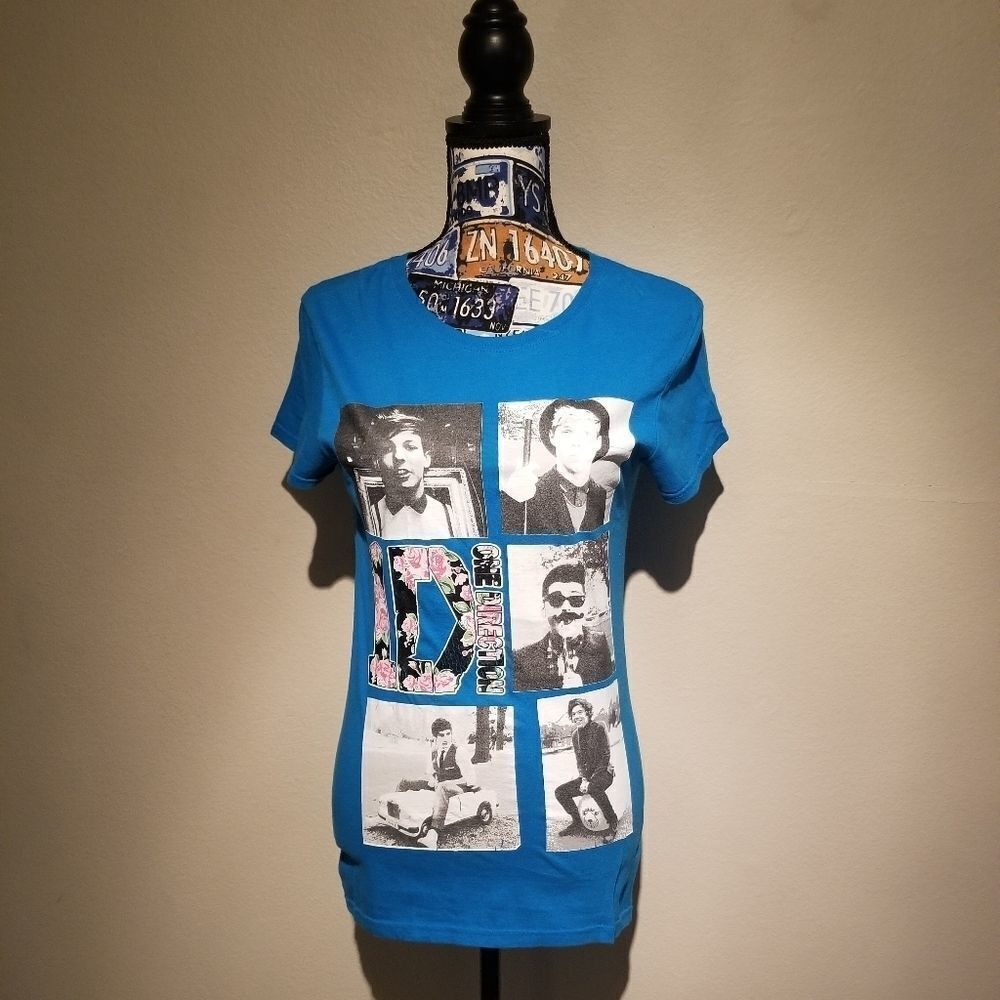 WOMENS MEDIUM T SHIRT ONE DIRECTION. -PUR